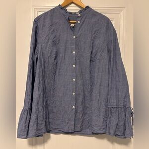 Ava & Viv Blue Button-Down Shirt